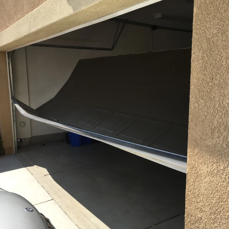 garage featuring two large doors